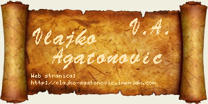 Vlajko Agatonović vizit kartica